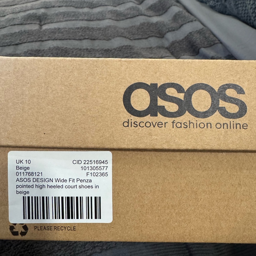 ASOS Beige Pointed High Heeled Shoes